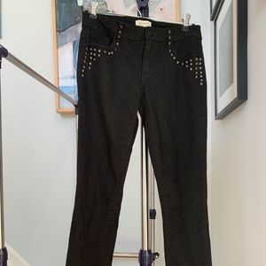 Black Studded Denim Jeans